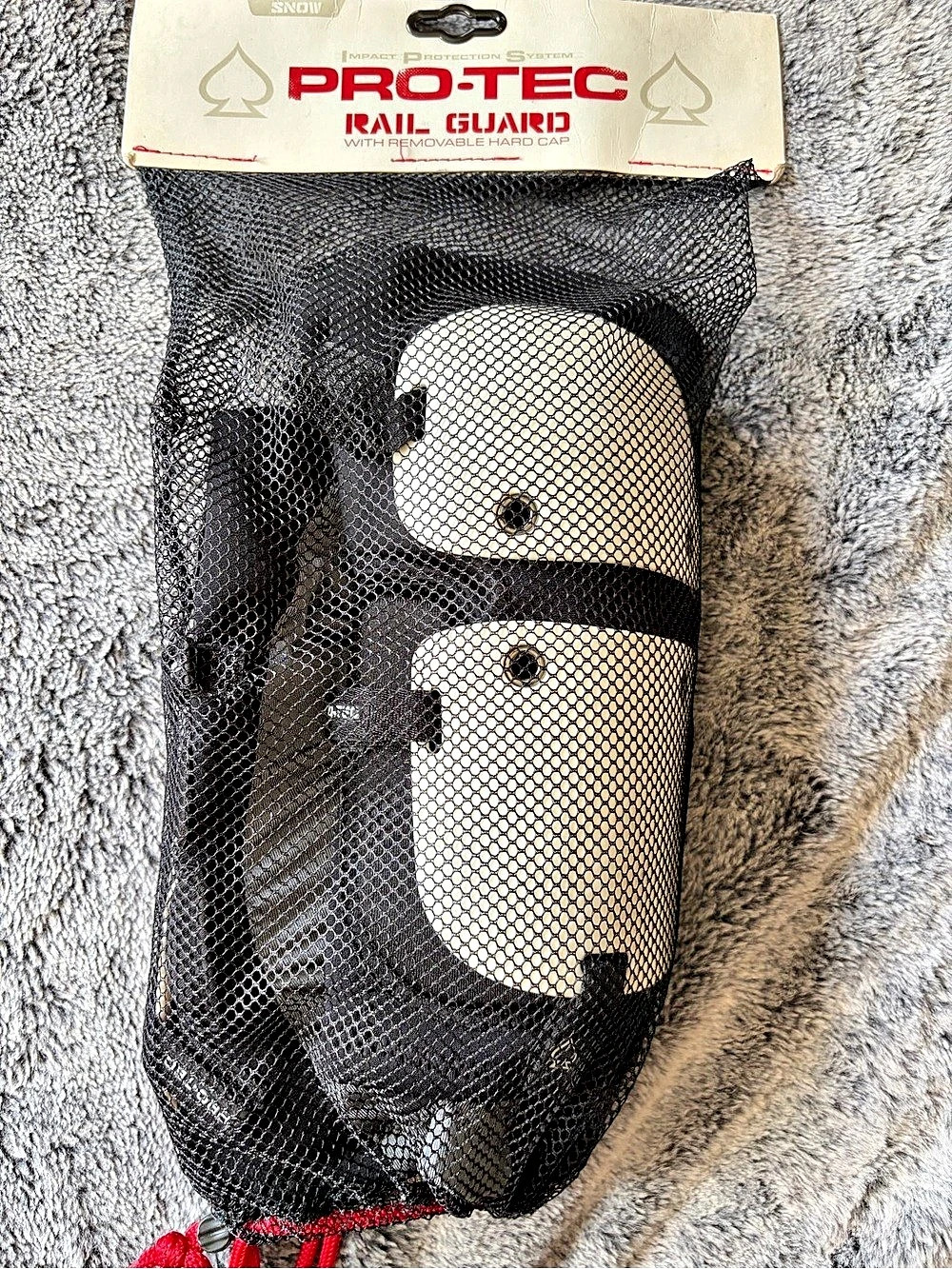 Pro-Tec Rail Guard Black/White Size Small NWT